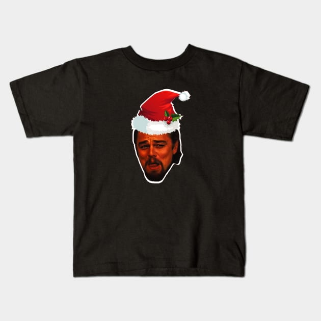 Leonardo DiCaprio Laughing Kids T-Shirt by kosl20